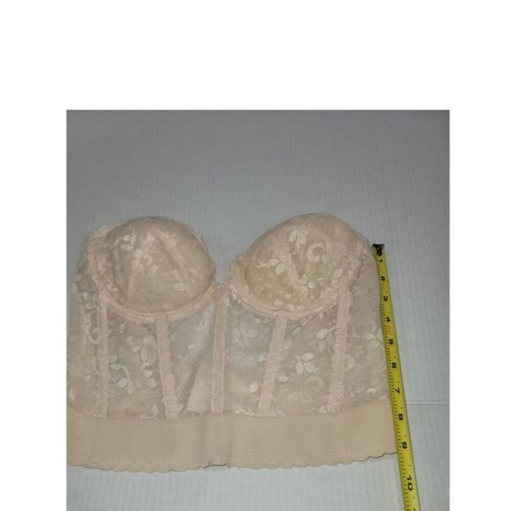 CARNIVAL vintage Size 36B Ivory Bustier corset Cropped bra Top 90s Lingerie NWOT - Picture 6 of 9